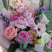 카라핑크꽃다발 썸네일 2